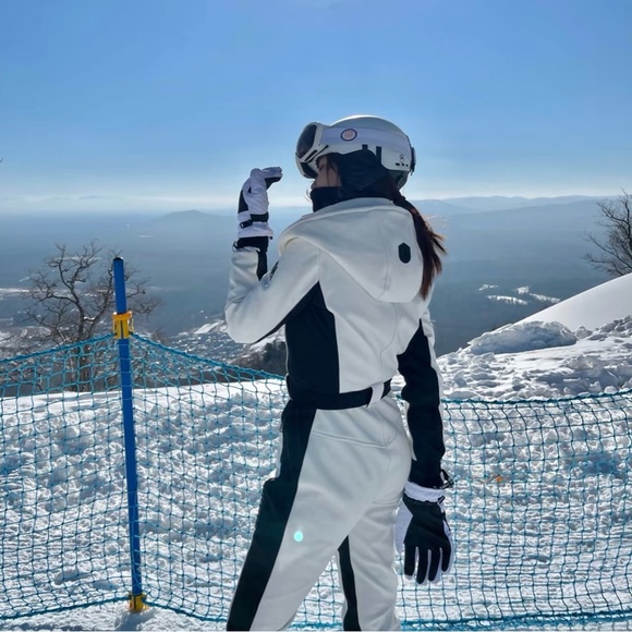 Mackage ELLE Techno fleece ski suit White XS - Picture 4 of 9